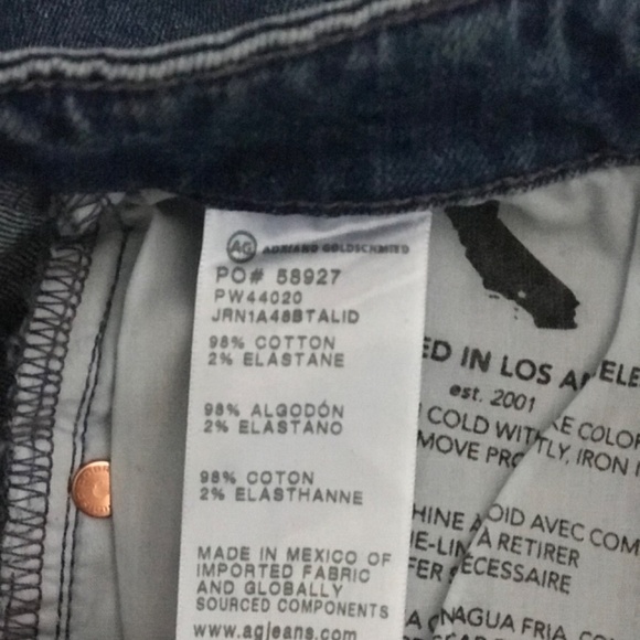 AG Mari Crop HIgh Rise Slim Straight - Picture 5 of 6